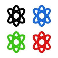 Atom On White Background vector