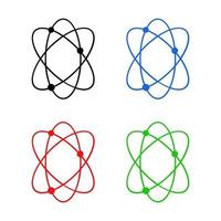 Atom On White Background vector
