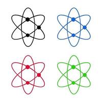 Atom On White Background vector