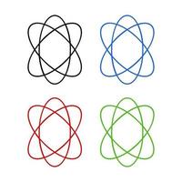 Atom On White Background vector