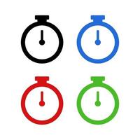 Stopwatch On White Background vector