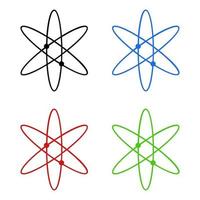 Atom On White Background vector