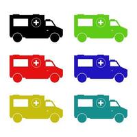 Ambulance On White Background vector