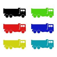 Truck On White Background vector