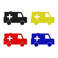 Ambulance On White Background vector