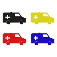 Ambulance On White Background vector