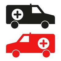 Ambulance On White Background vector