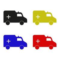 Ambulance On White Background vector