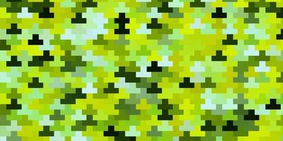 Light Green, Yellow vector texture in rectangular style.