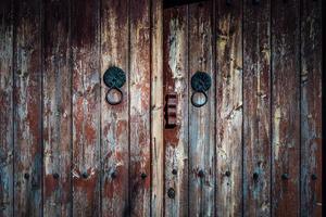 Old wooden door photo