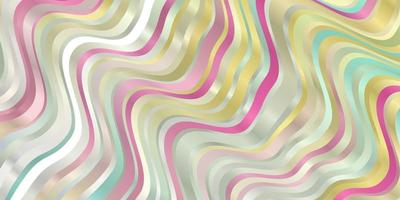 Light Multicolor vector pattern with wry lines.