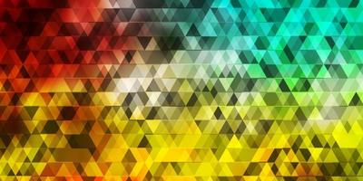 Light Multicolor vector texture with lines, triangles.