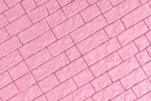 Ilustración 3d de una pared de ladrillo rosa