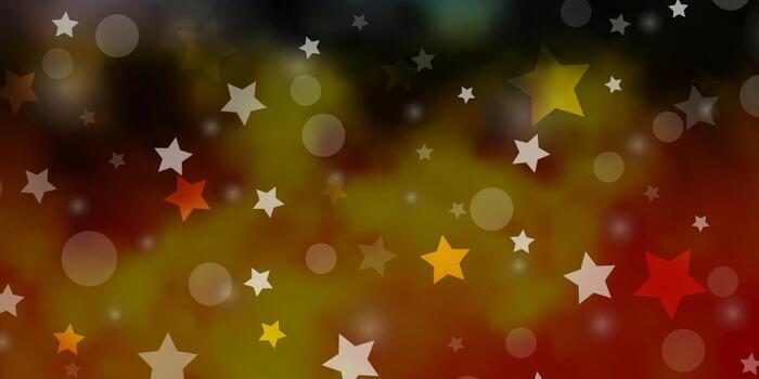 Light Multicolor vector texture with circles, stars.