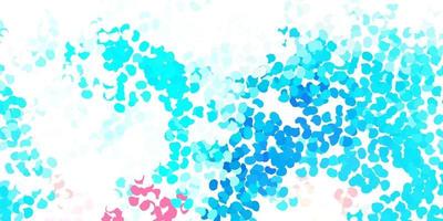 Light blue, red vector background with random forms.