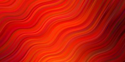 Dark Orange vector texture with wry lines.