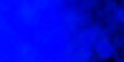 Dark BLUE vector texture with cloudy sky.