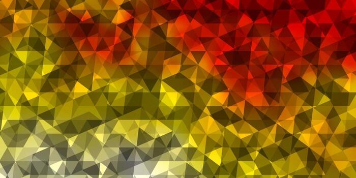 Light Orange vector background with triangles.