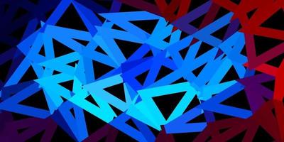 Light blue, red vector gradient polygon texture.