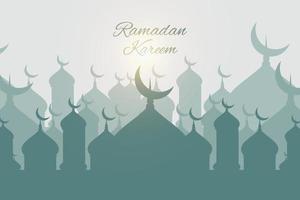 diseño de ilustración para celebrar el mes de ramadán 2021 vector