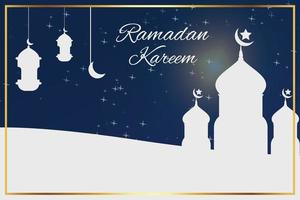illustration design to celebrate the month of Ramadan 2021 vector