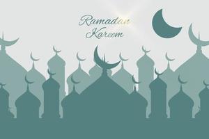 diseño de ilustración para celebrar el mes de ramadán 2021 vector