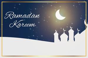 diseño de ilustración para celebrar el mes de ramadán 2021 vector