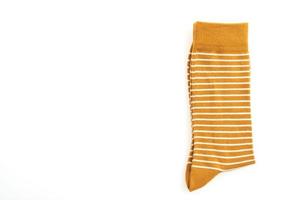 Socks on white background photo