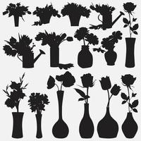 conjunto de plantillas de vector de florero