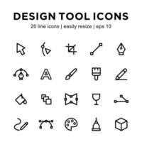 Design tool icon template vector