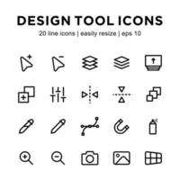 Design tool icon template vector