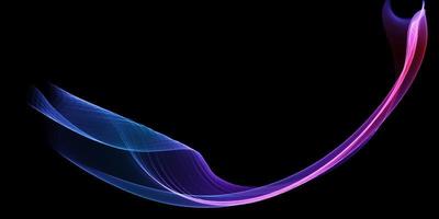 abstract banner with flowing waves design vector