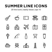 Summer icon template vector