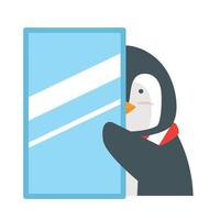 Cute Penguin animal cartoon Design vector