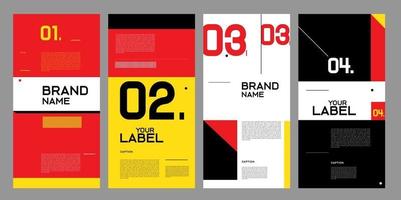Vector banner design template minimalist style for brand