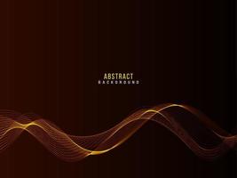 Abstract stylish transparent flowing wave design background vector