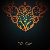 Luxury mandala gold color with stylish background vector