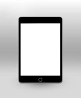 Tablet pc 3d realistic mockup. vector