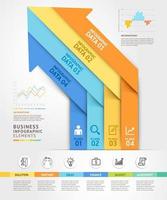 Business infographics design template. Vector illustration. Can be used for workflow layout, diagram, number options, start-up options, web design.