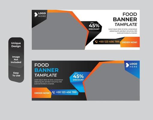 Fast food restaurant menu template Design set