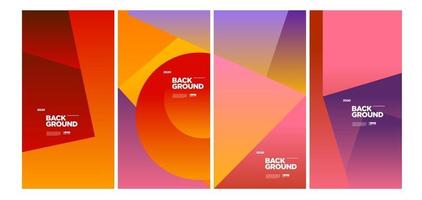 Vector colorful geometric and curve background