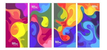 Vector colorful geometric and curve background