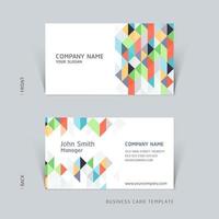 Business card abstract background vector