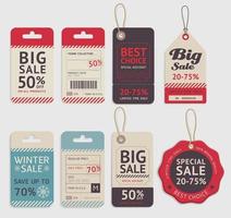 Price tags label design set. Vector illustration.