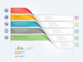 plantilla de elementos de infografía empresarial. ilustraciones vectoriales. se puede utilizar para diseño de flujo de trabajo, banner, diagrama, opciones numéricas, diseño web, plantilla de línea de tiempo. vector