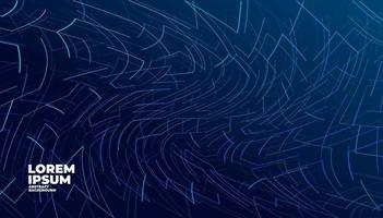 Abstract lines on dark blue background. vector