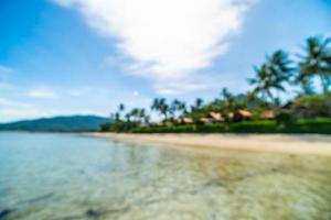 Abstract blurred tropical beach photo