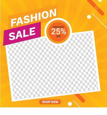 Fashion sale square banner template Social Media Post