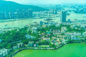 vista aérea de la ciudad de macao, china foto