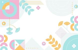 Pastel Color Geometric Background vector